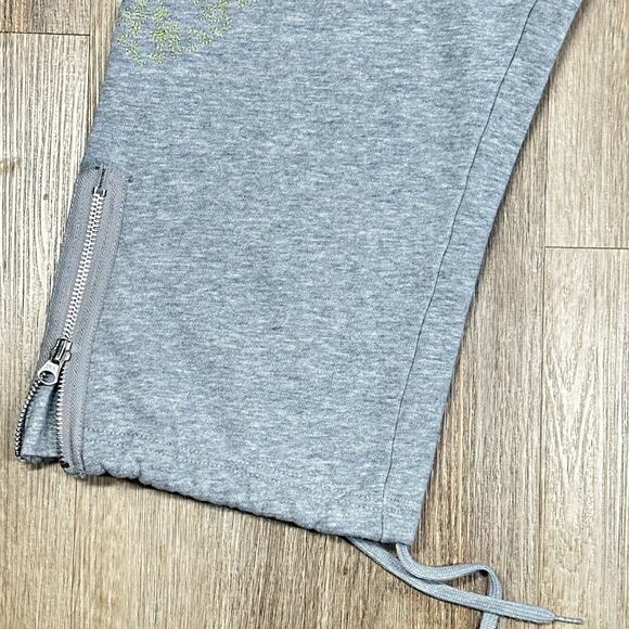 Vintage Triple Five Soul sweatpants size L ankle Lounge Track Embroidered gray - Picture 4 of 9
